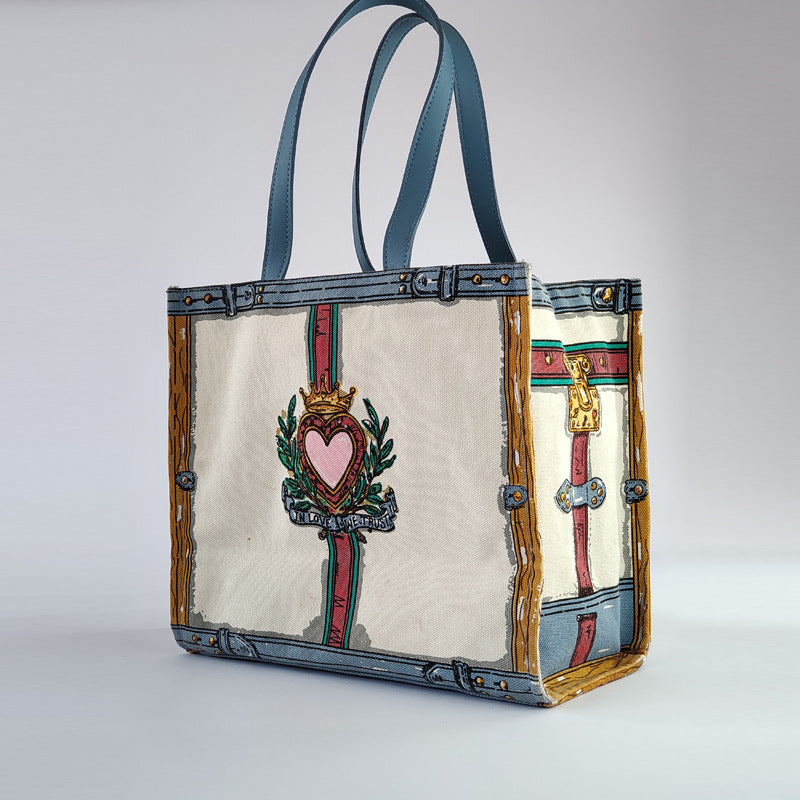 Elegant Women's Full-Color Canvas Tote