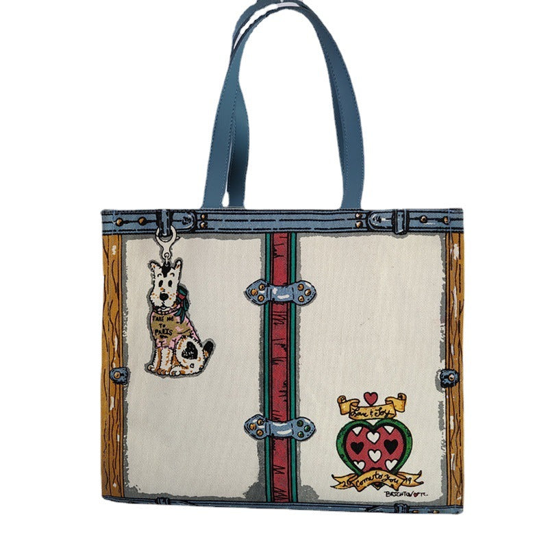 Elegant Women's Full-Color Canvas Tote