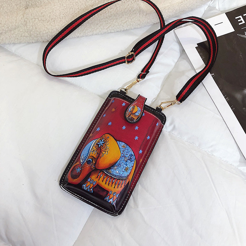 Elegant Printed Mobile Carryall for Women