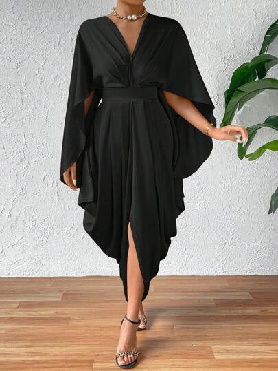 Pleated Wave Dress for Women